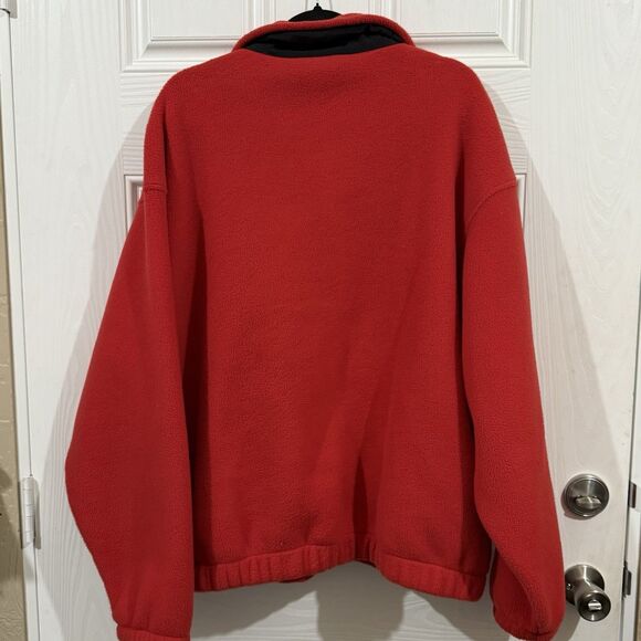 Vintage Eddie Bauer EBTEK Men’s‎ Red Polartec Fleece Jacket Size Xlarge Made USA - Picture 5 of 5